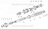 Primary gear shaft