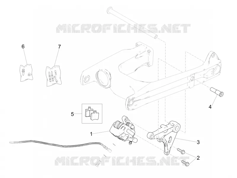 Rear brake caliper