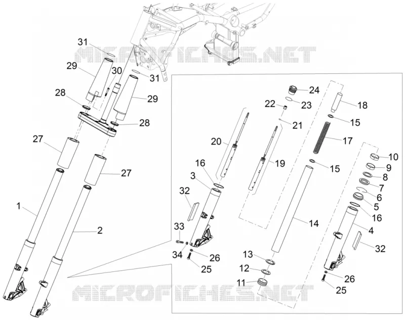 Front fork Sachs
