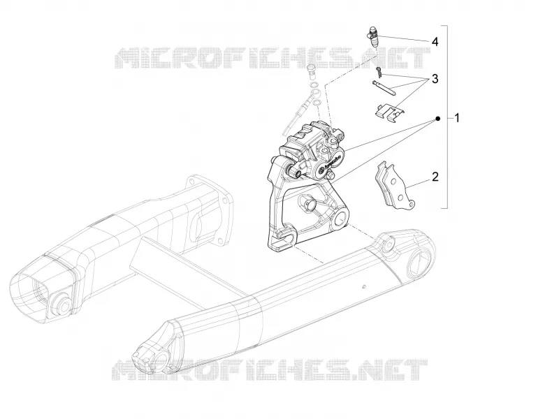 Rear brake caliper