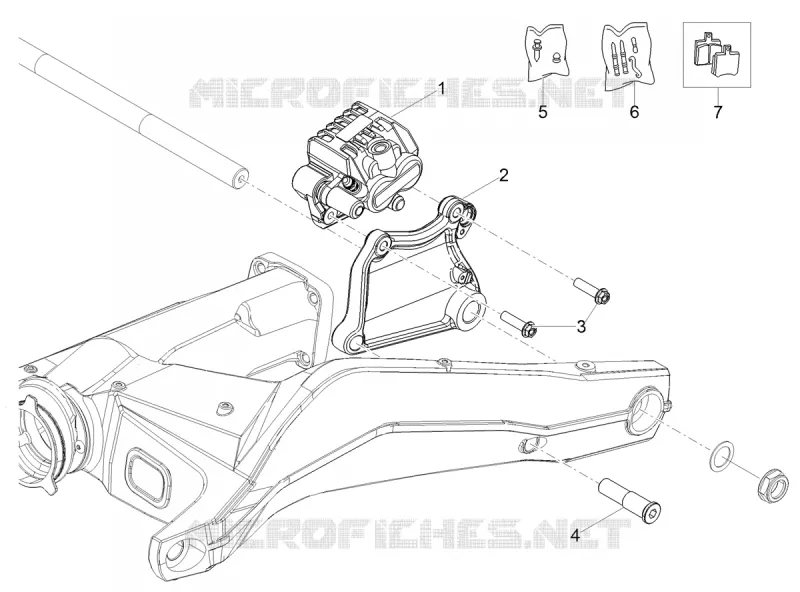 REAR BRAKE CALIPER