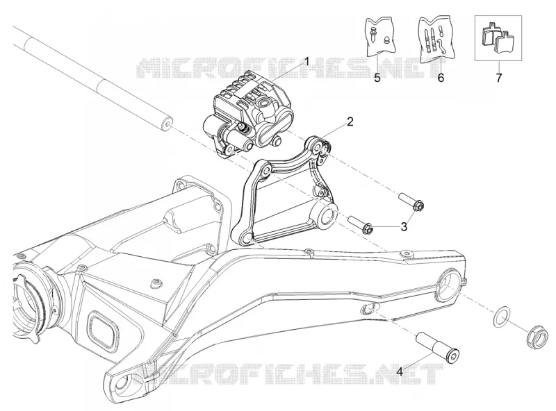 REAR BRAKE CALIPER
