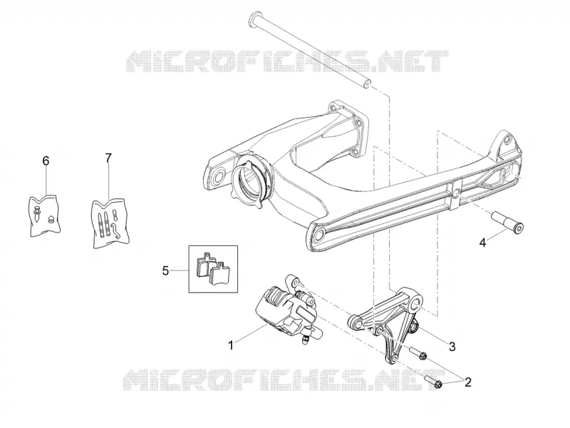 REAR BRAKE CALIPER