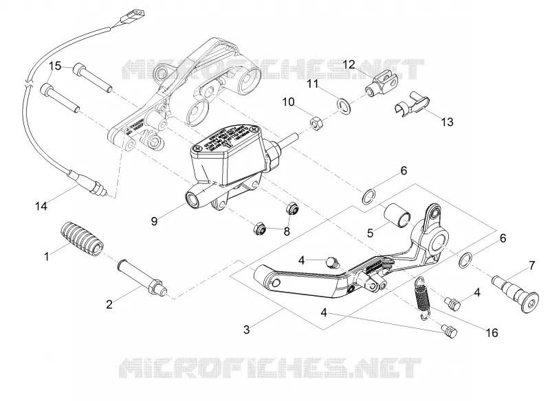 REAR BRAKE MASTER CYLINDER